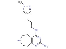 N~4~-[3-(1-methyl-1H-pyrazol-4-yl)propyl]-6,7,8,9-tetrahydro-5H-pyrimido[4,5-d]azepine-2,4-diamine