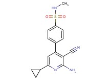 4-(2-amino-3-cyano-6-cyclopropylpyridin-4-yl)-N-methylbenzenesulfonamide