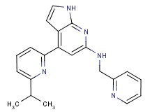 4-(6-isopropylpyridin-2-yl)-N-(pyridin-2-ylmethyl)-1H-pyrrolo[2,3-b]pyridin-6-amine