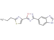 5-[5-(2-propyl-1,3-thiazol-4-yl)-1,2,4-oxadiazol-3-yl]-1H-benzimidazole
