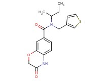 N-(sec-butyl)-3-oxo-N-(3-thienylmethyl)-3,4-dihydro-2H-1,4-benzoxazine-7-carboxamide