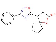 4-(3-phenyl-1,2,4-oxadiazol-5-yl)-1-oxaspiro[4.4]nonan-2-one
