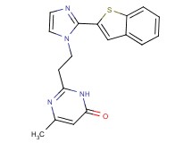 2-{2-[2-(1-benzothien-2-yl)-1H-imidazol-1-yl]ethyl}-6-methylpyrimidin-4(3H)-one