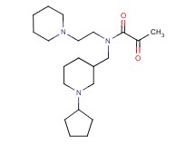 N-[(1-cyclopentyl-3-piperidinyl)methyl]-2-oxo-N-[2-(1-piperidinyl)ethyl]propanamide