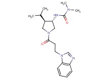 N'-{(3S*,4R*)-1-[3-(1H-benzimidazol-1-yl)propanoyl]-4-isopropyl-3-pyrrolidinyl}-N,N-dimethylurea