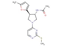 N-{(3S*,4R*)-4-(5-methyl-2-furyl)-1-[2-(methylthio)-4-pyrimidinyl]-3-pyrrolidinyl}acetamide