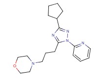4-[3-(3-cyclopentyl-1-pyridin-2-yl-1H-1,2,4-triazol-5-yl)propyl]morpholine