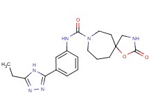 N-[3-(5-ethyl-4H-1,2,4-triazol-3-yl)phenyl]-2-oxo-1-oxa-3,8-diazaspiro[4.6]undecane-8-carboxamide