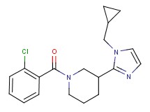 1-(2-chlorobenzoyl)-3-[1-(cyclopropylmethyl)-1H-imidazol-2-yl]piperidine