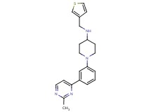 1-[3-(2-methylpyrimidin-4-yl)phenyl]-N-(3-thienylmethyl)piperidin-4-amine