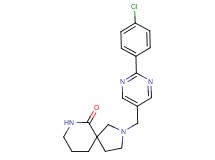 2-{[2-(4-chlorophenyl)pyrimidin-5-yl]methyl}-2,7-diazaspiro[4.5]decan-6-one