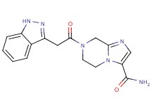 7-(1H-indazol-3-ylacetyl)-5,6,7,8-tetrahydroimidazo[1,2-a]pyrazine-3-carboxamide