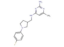 N~4~-{[1-(4-fluorophenyl)pyrrolidin-3-yl]methyl}-6-methylpyrimidine-2,4-diamine