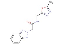 2-(2H-1,2,3-benzotriazol-2-yl)-N-[(5-methyl-1,3,4-oxadiazol-2-yl)methyl]acetamide