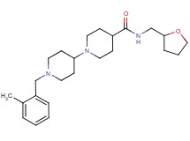 1'-(2-methylbenzyl)-N-(tetrahydro-2-furanylmethyl)-1,4'-bipiperidine-4-carboxamide