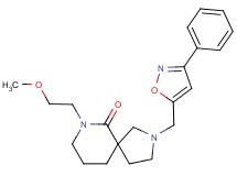 7-(2-methoxyethyl)-2-[(3-phenylisoxazol-5-yl)methyl]-2,7-diazaspiro[4.5]decan-6-one