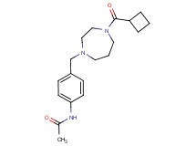 N-(4-{[4-(cyclobutylcarbonyl)-1,4-diazepan-1-yl]methyl}phenyl)acetamide
