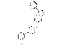 3-{1-[(3-phenylpyrazolo[1,5-a]pyrimidin-6-yl)methyl]piperidin-4-yl}phenol