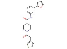 N-[3-(2-furyl)phenyl]-1-(3-thienylacetyl)-4-piperidinecarboxamide