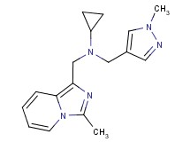 N-[(3-methylimidazo[1,5-a]pyridin-1-yl)methyl]-N-[(1-methyl-1H-pyrazol-4-yl)methyl]cyclopropanamine