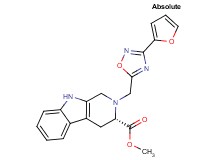 methyl (3S)-2-{[3-(2-furyl)-1,2,4-oxadiazol-5-yl]methyl}-2,3,4,9-tetrahydro-1H-beta-carboline-3-carboxylate