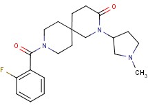 9-(2-fluorobenzoyl)-2-(1-methylpyrrolidin-3-yl)-2,9-diazaspiro[5.5]undecan-3-one