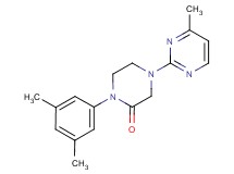 1-(3,5-dimethylphenyl)-4-(4-methylpyrimidin-2-yl)piperazin-2-one