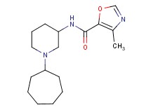 N-(1-cycloheptyl-3-piperidinyl)-4-methyl-1,3-oxazole-5-carboxamide