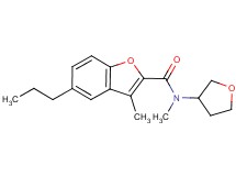 N,3-dimethyl-5-propyl-N-(tetrahydro-3-furanyl)-1-benzofuran-2-carboxamide