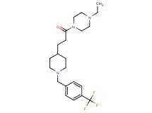 1-ethyl-4-(3-{1-[4-(trifluoromethyl)benzyl]-4-piperidinyl}propanoyl)piperazine