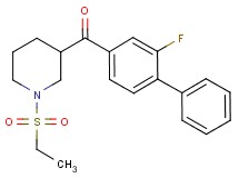 [1-(ethylsulfonyl)-3-piperidinyl](2-fluoro-4-biphenylyl)methanone