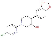 (3S*,4S*)-4-(1,3-benzodioxol-5-yl)-1-(5-chloropyridin-2-yl)piperidin-3-ol
