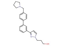 3-{3-[4'-(1-pyrrolidinylmethyl)-3-biphenylyl]-1H-pyrazol-1-yl}-1-propanol
