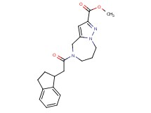 methyl 5-(2,3-dihydro-1H-inden-1-ylacetyl)-5,6,7,8-tetrahydro-4H-pyrazolo[1,5-a][1,4]diazepine-2-carboxylate