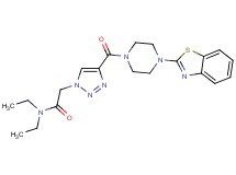 2-(4-{[4-(1,3-benzothiazol-2-yl)-1-piperazinyl]carbonyl}-1H-1,2,3-triazol-1-yl)-N,N-diethylacetamide
