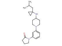 1-(3-{4-[(1-isobutylcyclopropyl)amino]piperidin-1-yl}phenyl)pyrrolidin-2-one