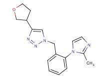 1-[2-(2-methyl-1H-imidazol-1-yl)benzyl]-4-(tetrahydrofuran-3-yl)-1H-1,2,3-triazole