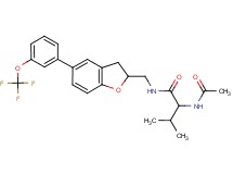 N~2~-acetyl-N~1~-({5-[3-(trifluoromethoxy)phenyl]-2,3-dihydro-1-benzofuran-2-yl}methyl)valinamide