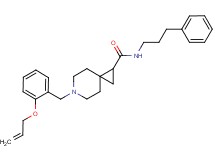 6-[2-(allyloxy)benzyl]-N-(3-phenylpropyl)-6-azaspiro[2.5]octane-1-carboxamide
