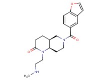 rel-(4aS,8aR)-6-(1-benzofuran-5-ylcarbonyl)-1-[2-(methylamino)ethyl]octahydro-1,6-naphthyridin-2(1H)-one hydrochloride