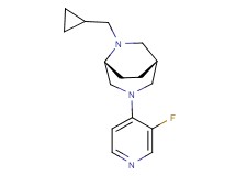 (1R*,5R*)-6-(cyclopropylmethyl)-3-(3-fluoro-4-pyridinyl)-3,6-diazabicyclo[3.2.2]nonane