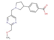 4-(1-{[2-(methoxymethyl)-5-pyrimidinyl]methyl}-3-pyrrolidinyl)benzoic acid