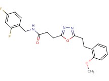 N-(2,4-difluorobenzyl)-3-{5-[2-(2-methoxyphenyl)ethyl]-1,3,4-oxadiazol-2-yl}propanamide