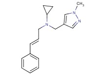 N-[(1-methyl-1H-pyrazol-4-yl)methyl]-N-[(2E)-3-phenylprop-2-en-1-yl]cyclopropanamine