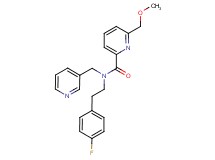 N-[2-(4-fluorophenyl)ethyl]-6-(methoxymethyl)-N-(pyridin-3-ylmethyl)pyridine-2-carboxamide