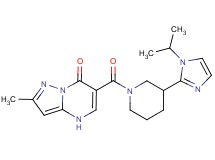 6-{[3-(1-isopropyl-1H-imidazol-2-yl)piperidin-1-yl]carbonyl}-2-methylpyrazolo[1,5-a]pyrimidin-7(4H)-one