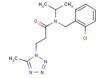 N-(2-chlorobenzyl)-N-isopropyl-3-(5-methyl-1H-tetrazol-1-yl)propanamide