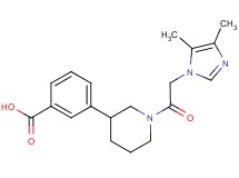 3-{1-[(4,5-dimethyl-1H-imidazol-1-yl)acetyl]piperidin-3-yl}benzoic acid