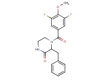 3-benzyl-4-(3,5-difluoro-4-methoxybenzoyl)-2-piperazinone