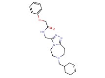 N-{[7-(3-cyclohexen-1-ylmethyl)-6,7,8,9-tetrahydro-5H-[1,2,4]triazolo[4,3-d][1,4]diazepin-3-yl]methyl}-2-phenoxyacetamide